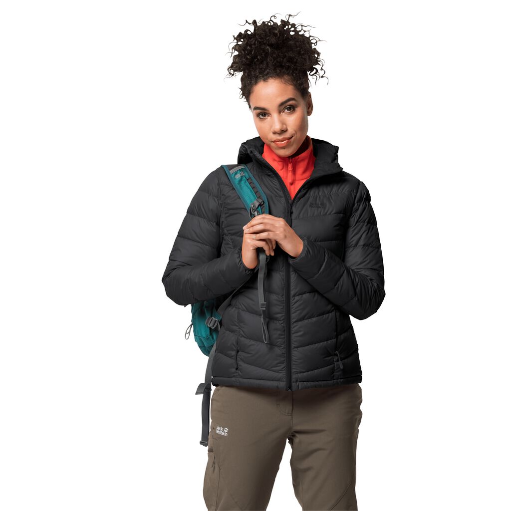 Jack Wolfskin HELIUM Vestes Femme Noir - ZJUNYWP-31